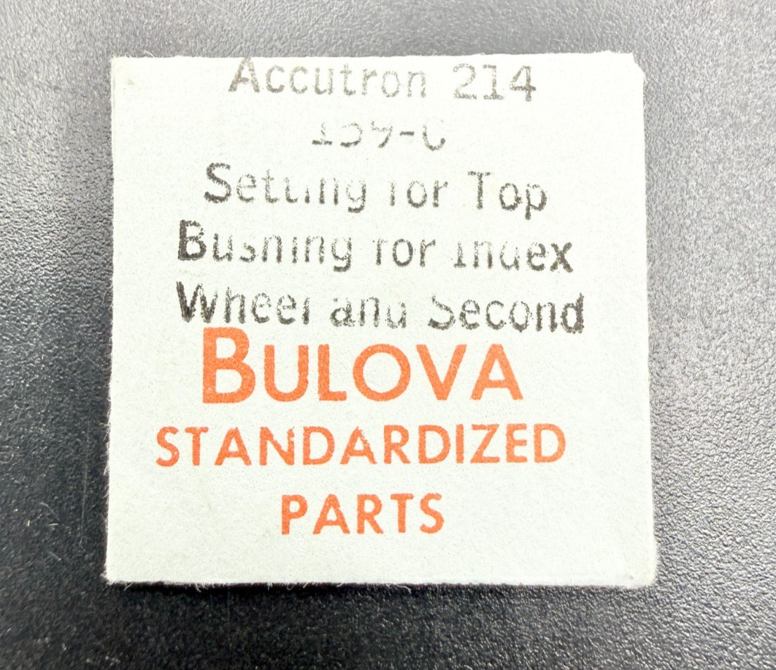 NOS Bulova Accutron 214 Setting for Top Bushing Index Wheel And Second