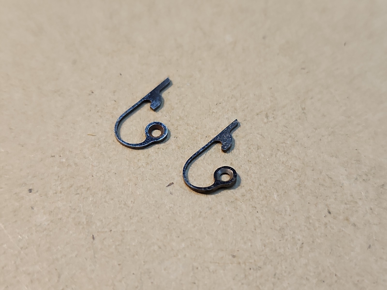 2 NOS Hamilton 16s Pocket Watch Lever Set Shipper Spring P/N 416-Fits Most 16s