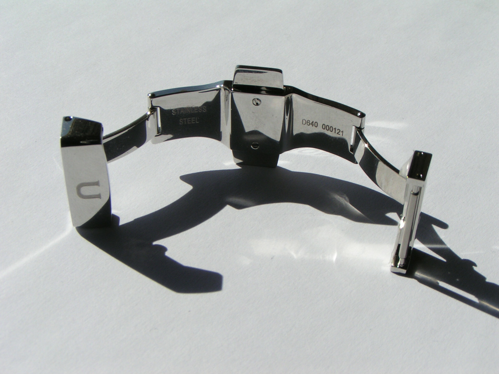 UNION GLASHÜTTE SA D640 000121 Steel 18mm Deployment Deployant Clasp Buckle I519