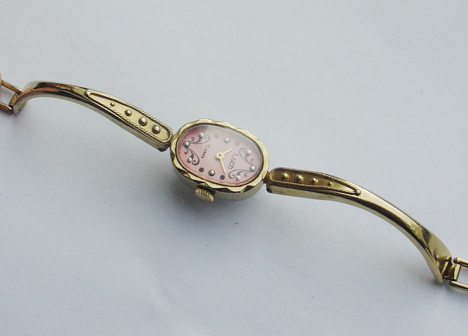 Serviced Ussr Soviet Russian Luch Jewel Womens Watch Mechanical Wrist Ladie