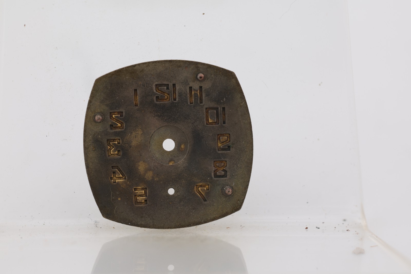 ELGIN TRENCH ART DECO TANK METAL WRIST WATCH DIAL 25.82×25.76mm (OD)