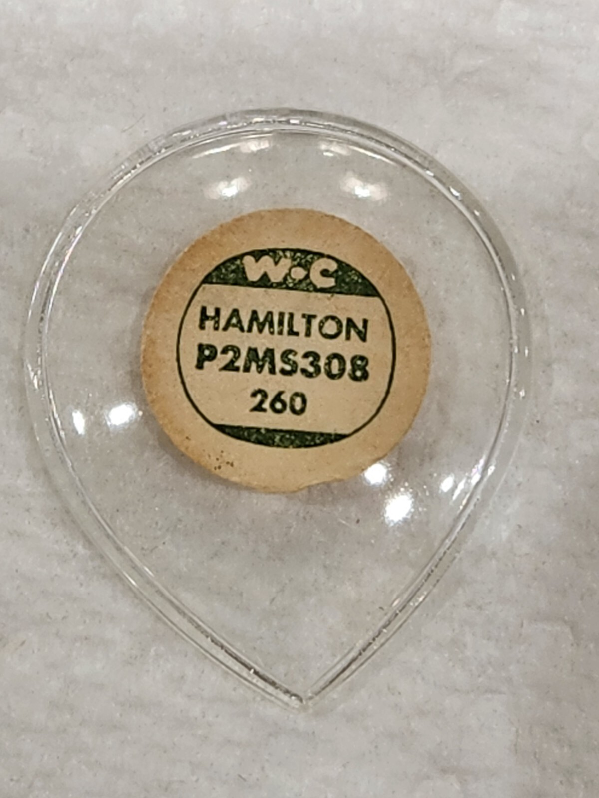 Hamilton Watch Craft Moulded Watch Crystal Meteor P2MS308 NEW OLD STOCK #27