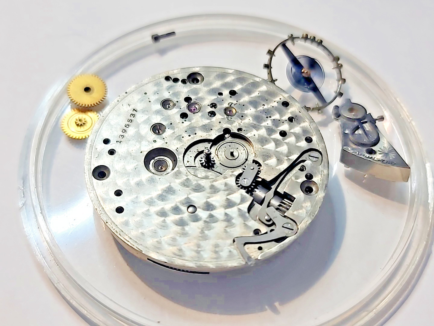 Antique Hamilton Pocket watch movement Grade 974 17 jewel 16 size circa 1918