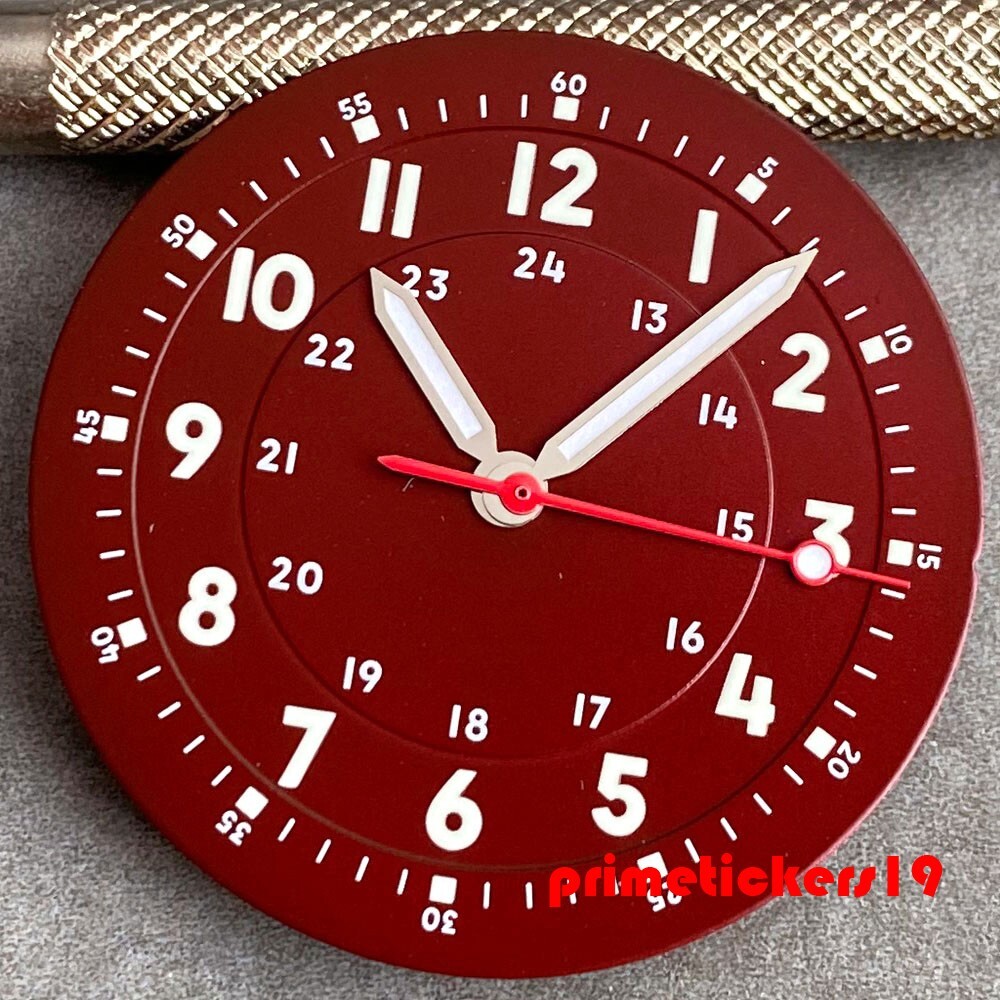 29mm Multicolor Watch Dial Hands Set Luminous Fit NH35 NH36 ETA2824 PT5000 Movt