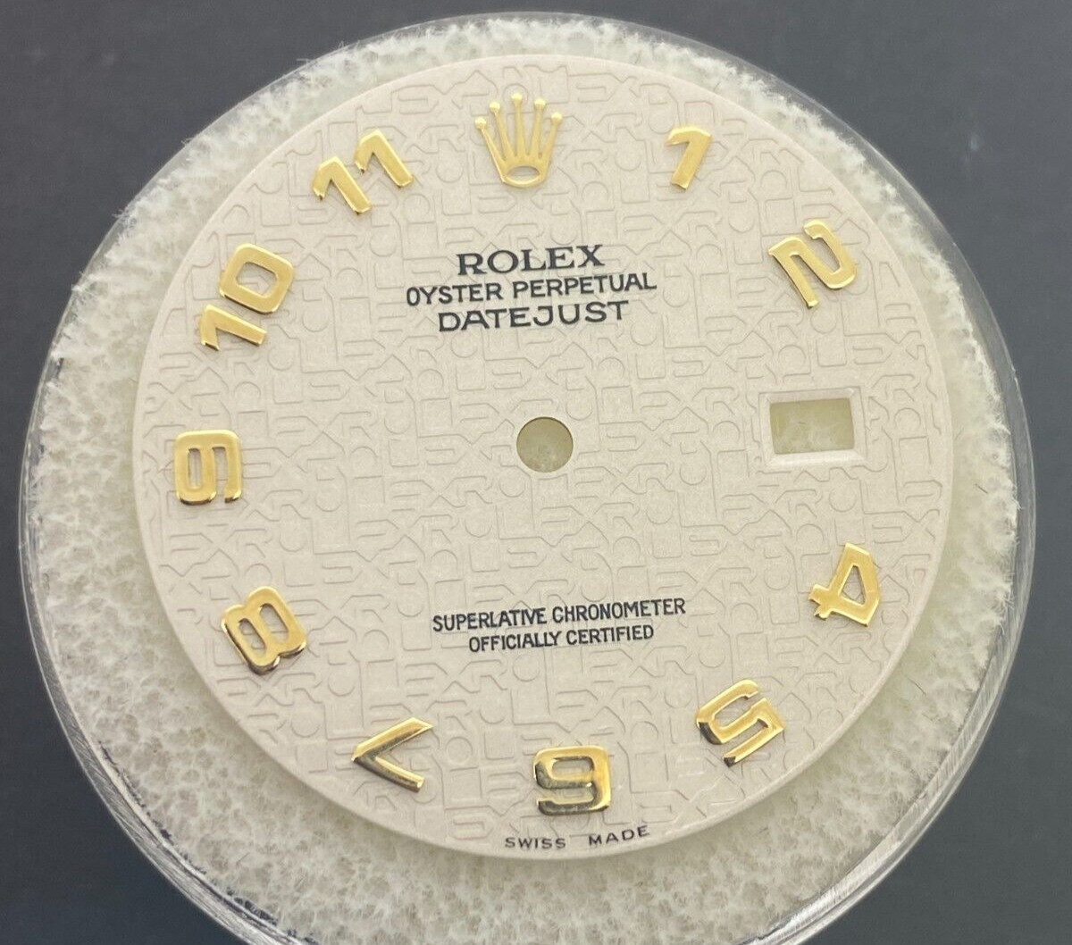 Genuine Rolex Datejust 36mm Cream Ivory Anniversary 2tone YG 16013 16233 116203