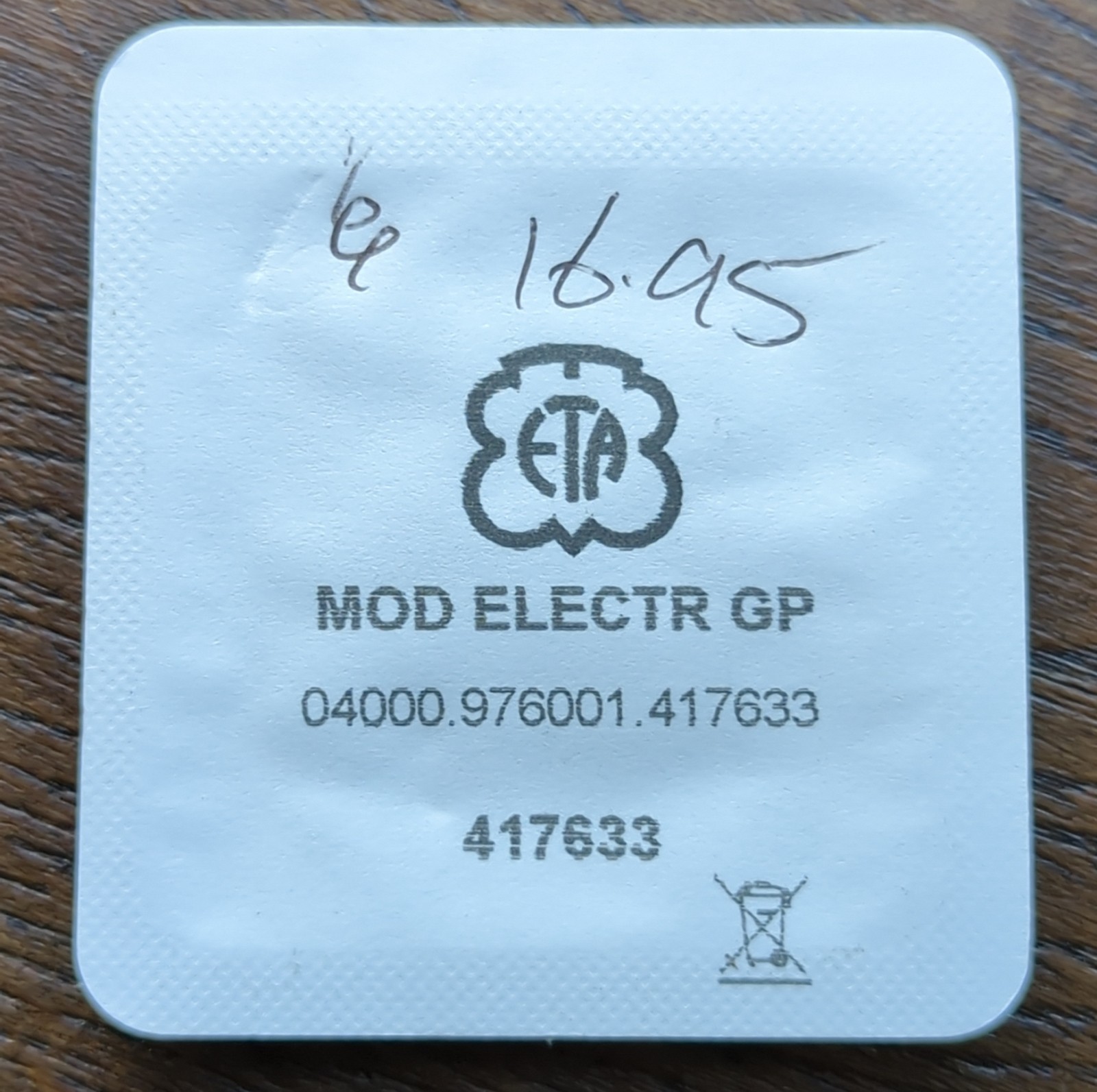 ETA 976.001 Watch Circuit Part New Sealed 4000 (W36)