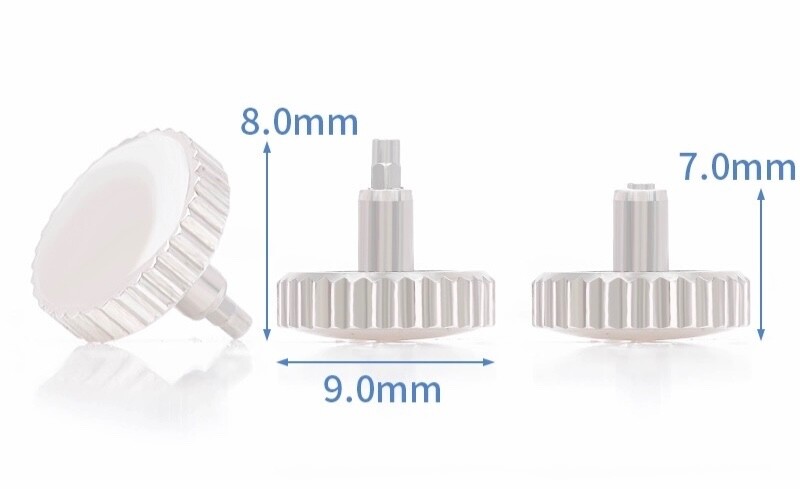 1PC High Quality Stainless Steel 9mm Watch Crown for Panerai 40/44/47mm Case