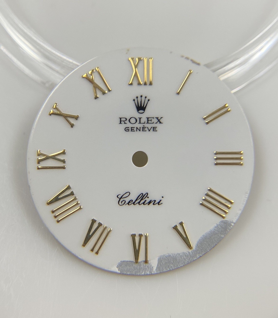 Genuine Rolex Cellini 5109/8 White /Gold Roman Cal. 1600 1601 Dial