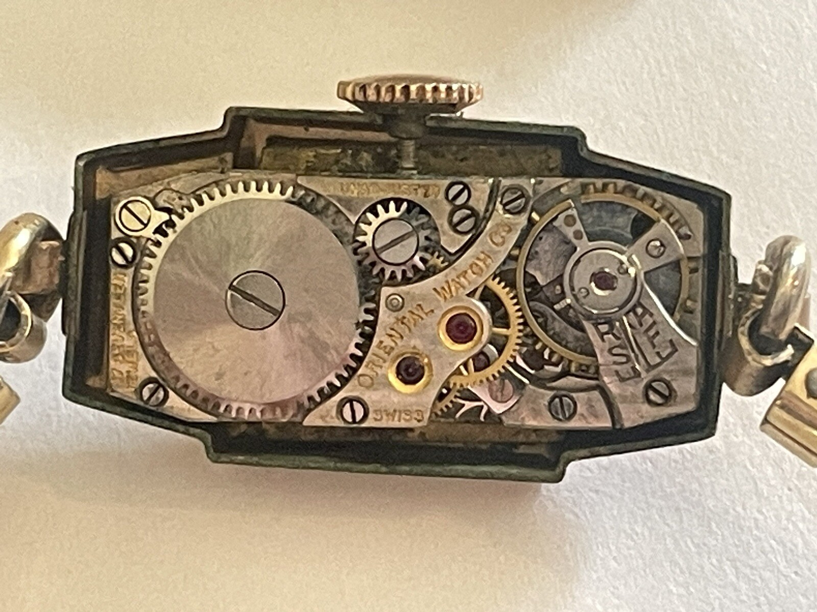 Swiss Simmons Oriental Watch Co. Speidel Watch Runs 🌺🌺