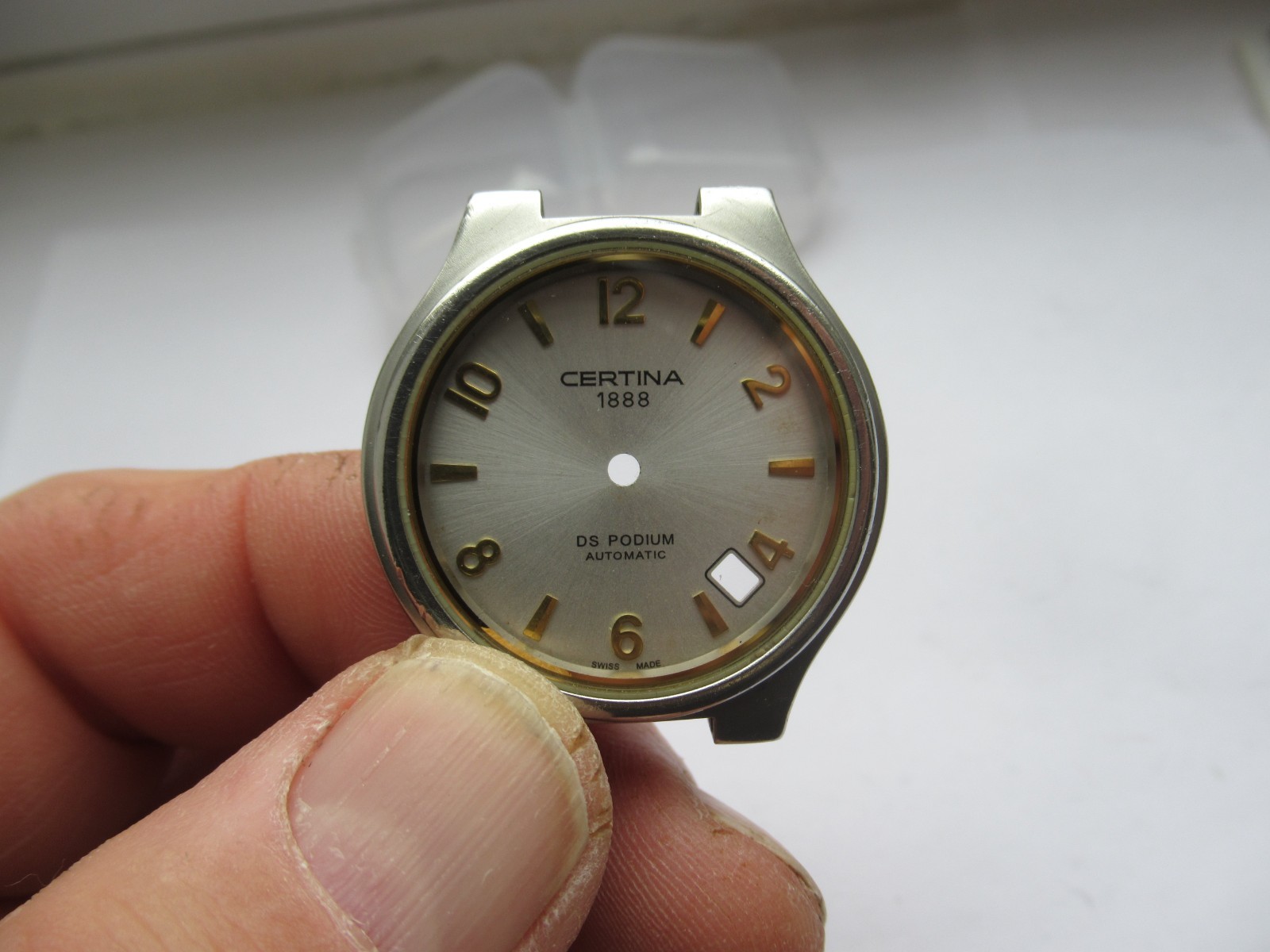 Certina DS Podium Automatic 1888 Date Dial For Spares Parts Repairs 27mm G/Con
