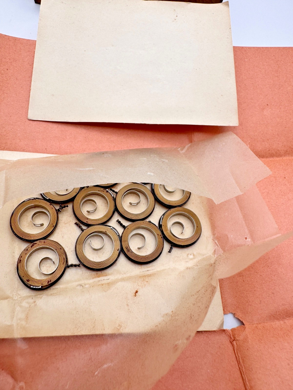LOT_Vintage New York Standard Mainsprings 18S, 16S, 6S watchmaker parts repair