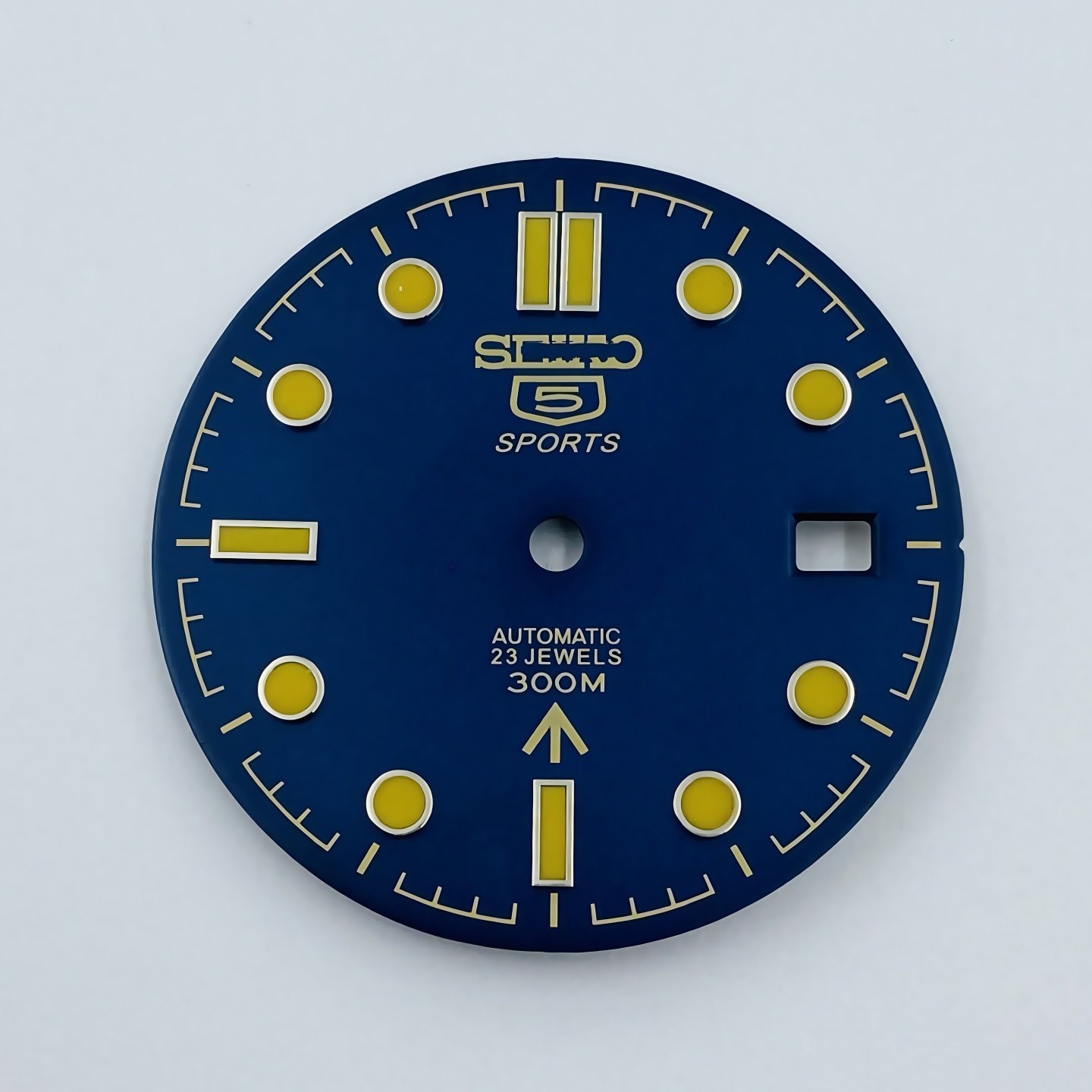 31mm Wave Pattern Watch Dial Green Lume for Nh35 Nh36 Movement Watch Accessories