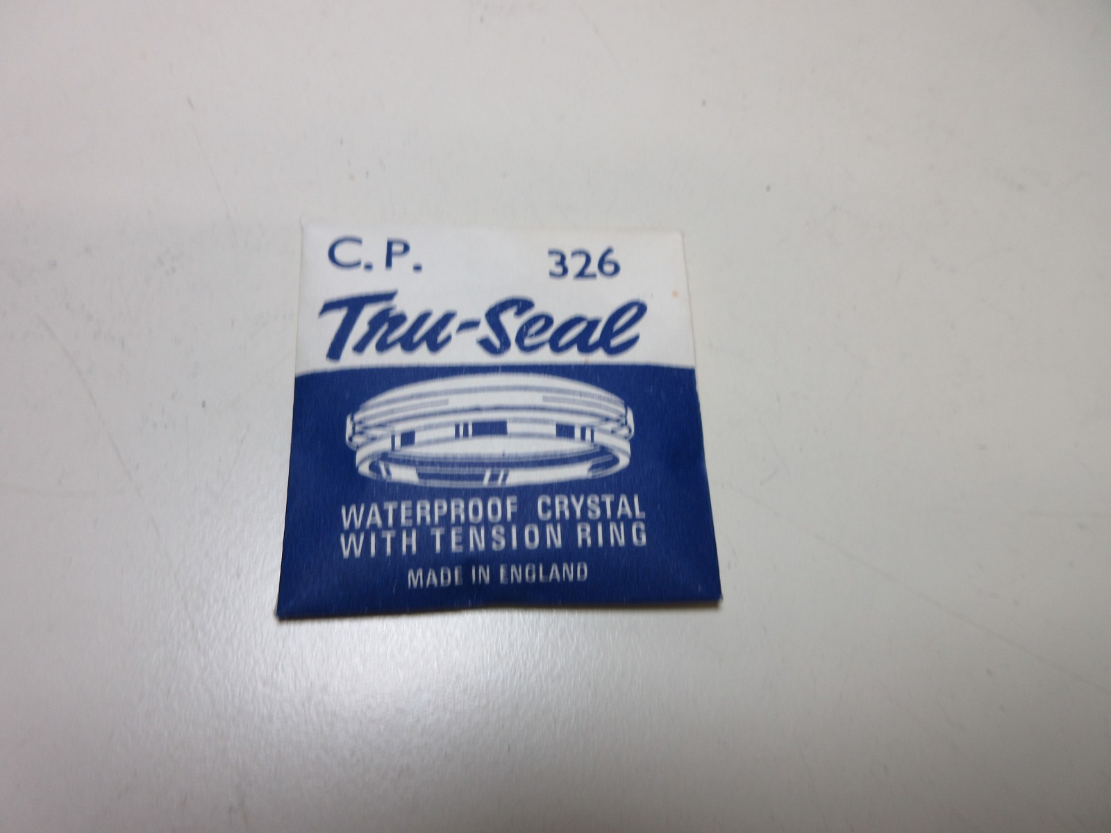 TRU SEAL ROUND WATCH CRYSTAL CP 326 WATERPROOF WATCHMAKER REPLACEMENT PART #357