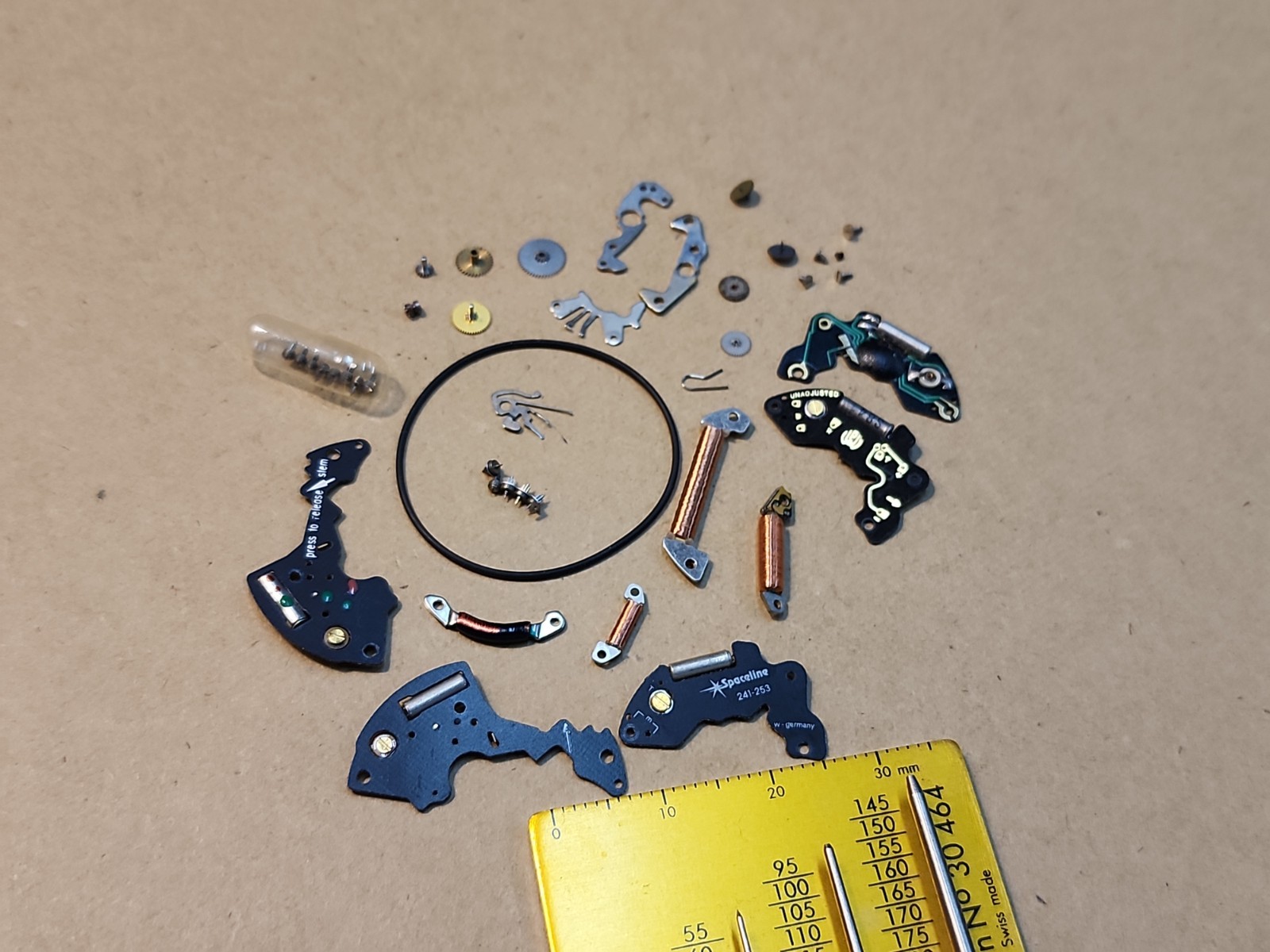 Lot Of Mixed NOS Circuits Coils Quartz Watch Movement Parts Repairs Spares