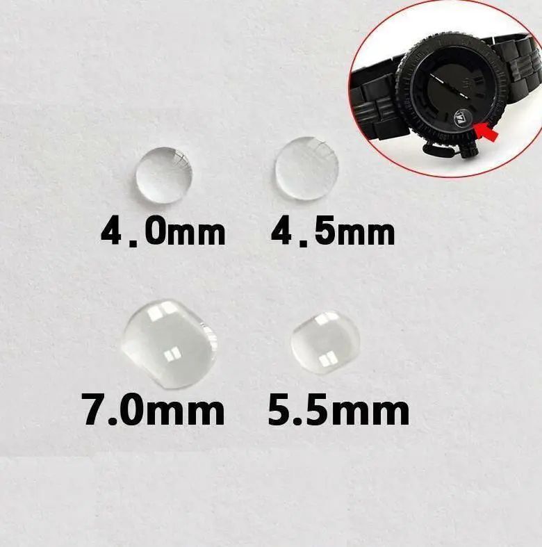 Mineral Glass Bubble Magnifier Len Round Rectangular Watch Crystal Sapphire Kit