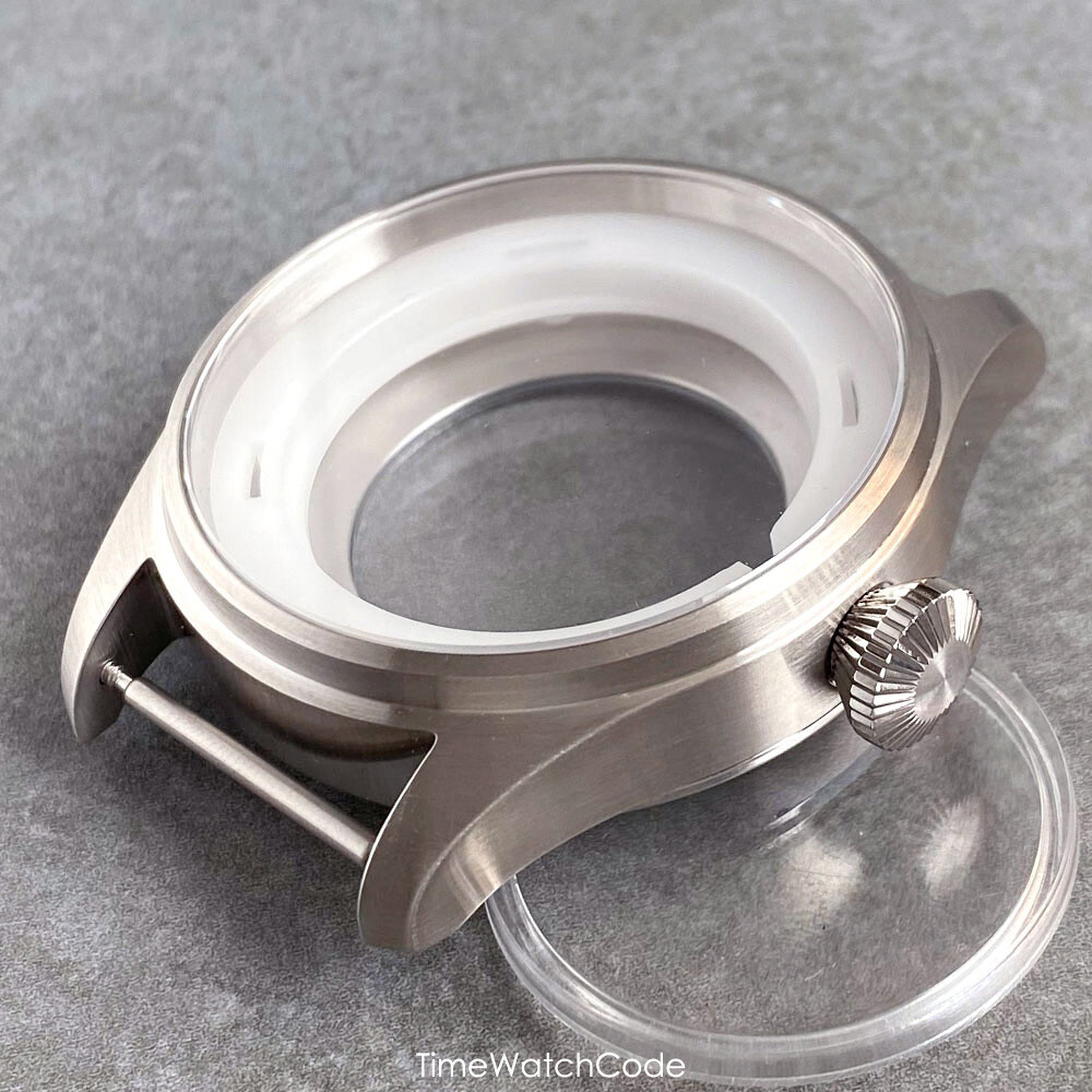 NH35 Pilot Watch Case 43mm for NH36 NH38 PT5000 ETA2824 Sapphire 200M Waterproof