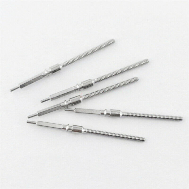 2 Pack Metal Watch 0.9mm Winding Stem Replacement Parts For 7750 7751 Movement h