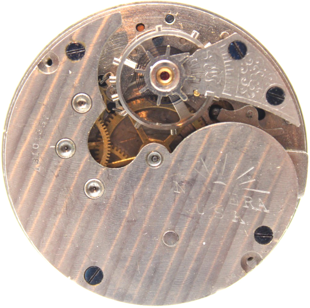 1910 NEW ERA POCKET WATCH MOVEMENT AB101557 GRADE 302 0s 7j (KG3)