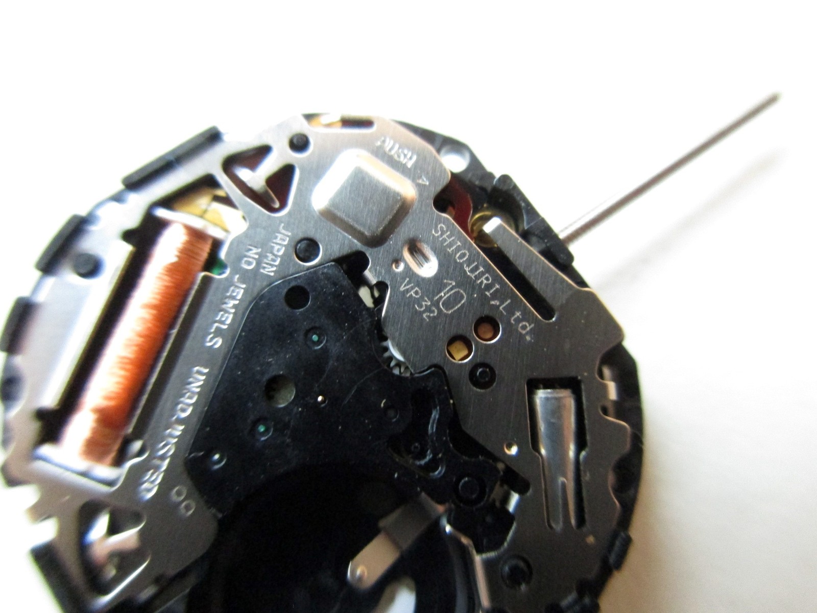 Shiojiri Pulsar Seiko 10½”‘ cal. VP32 N.O.S. watch movement date at 6