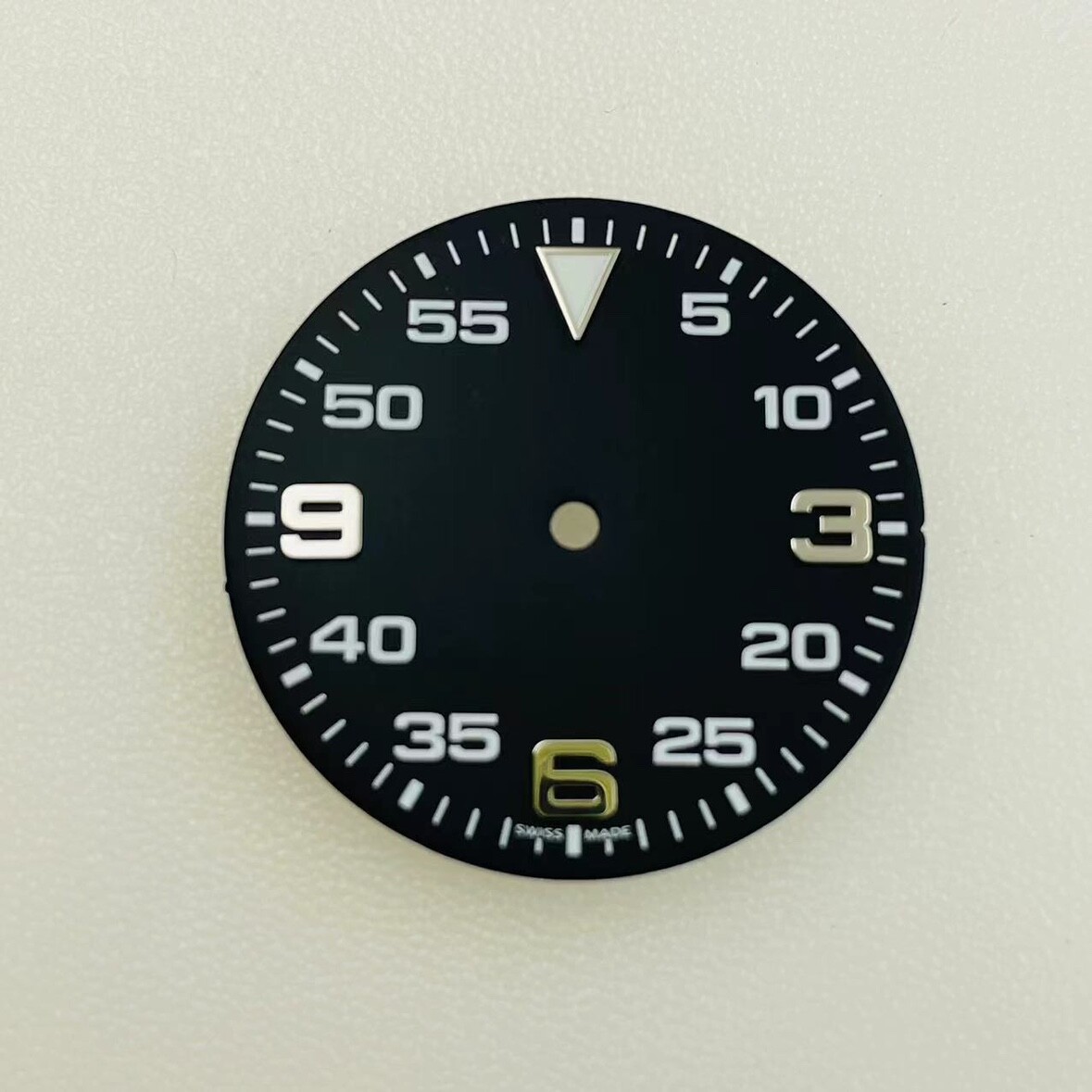 369 Dial Black Blue-Green Luminous Dial 31mm/28.5mm for NH35/NH36 Movement