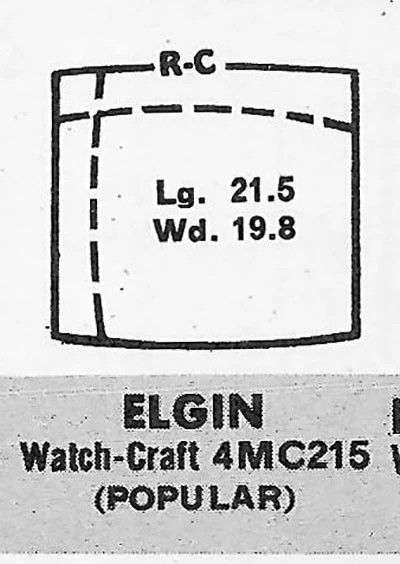ELGIN : 5512A & 5512B – Tonneau 21.5mm x 19.8mm