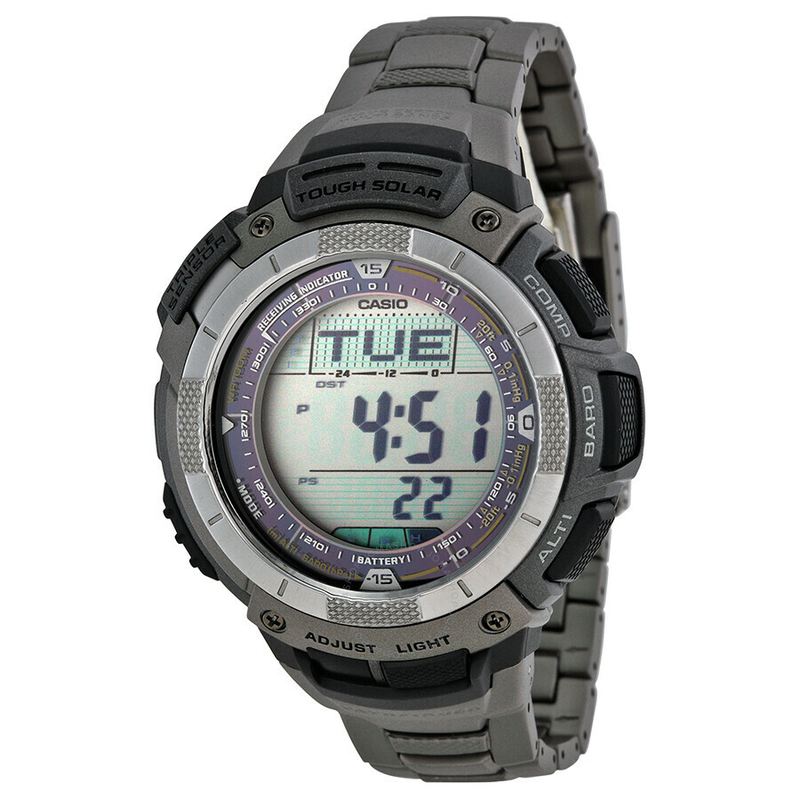 Genuine Casio Pathfinder PAW-1100T titanium watch band full sizing link and pin