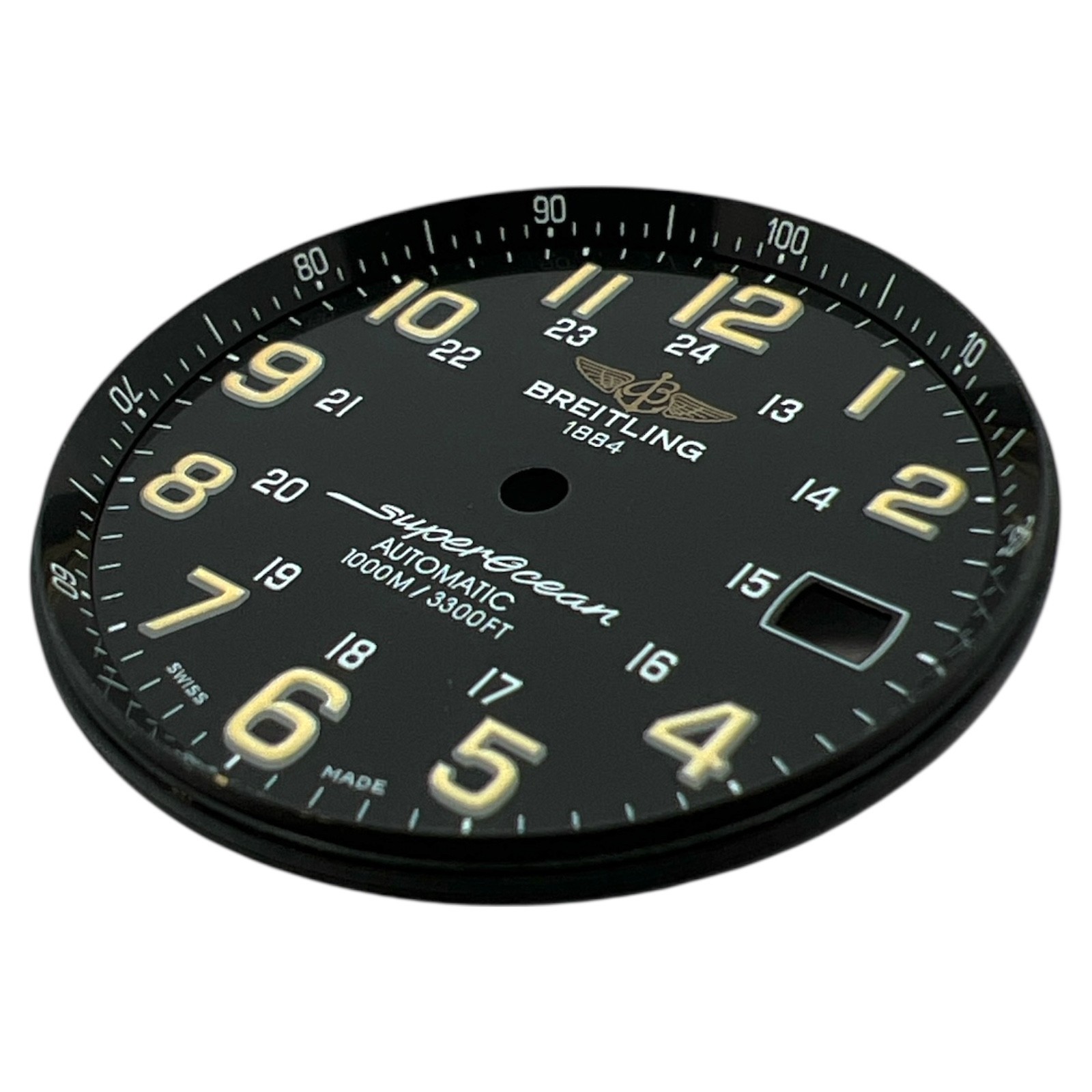Genuine Breitling Superocean 42mm Arabic Dial Black A17360