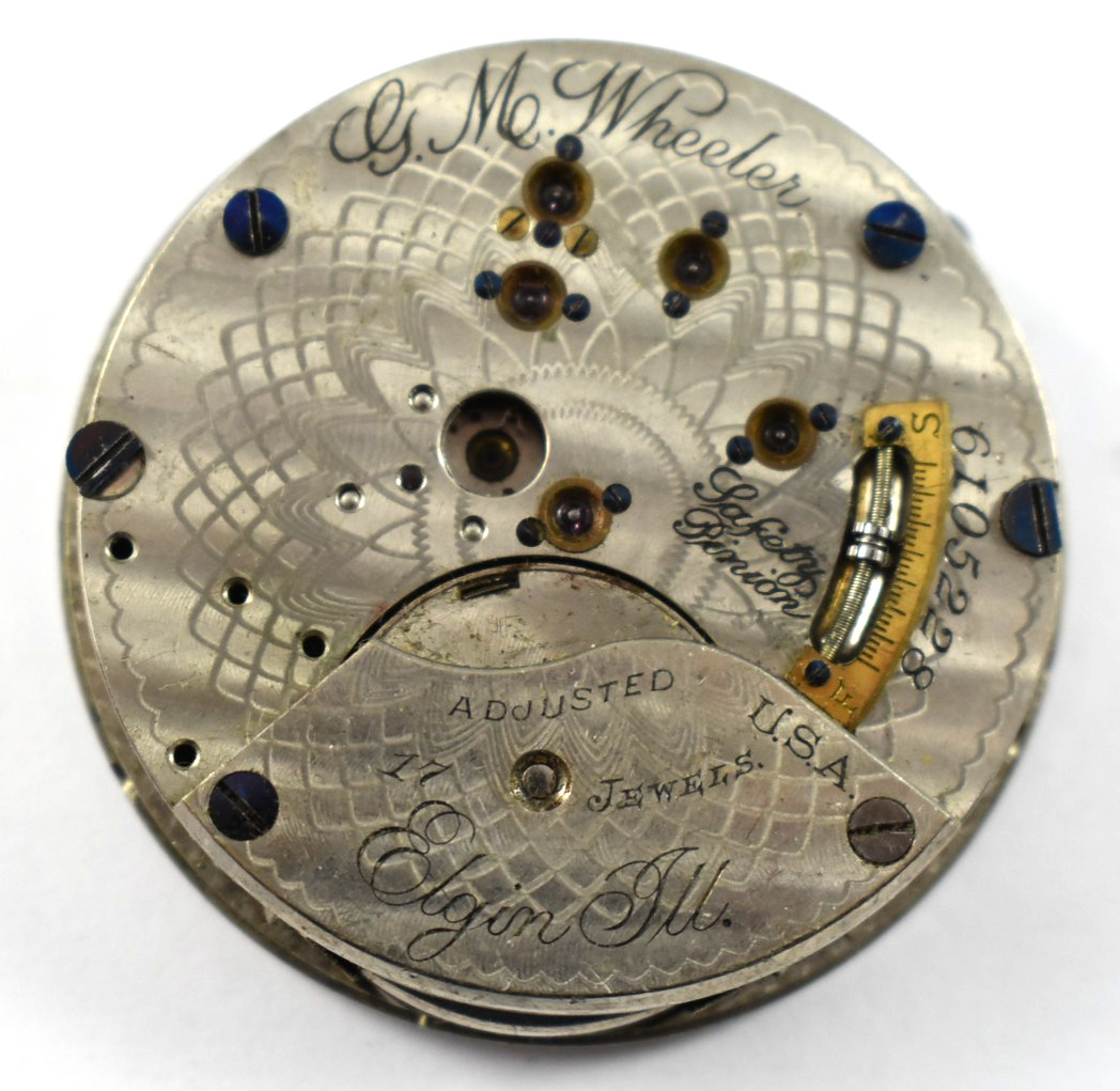 Vintage Elgin Grade 144 18s 17J Incomplete Pocket Watch Movement lot.wh