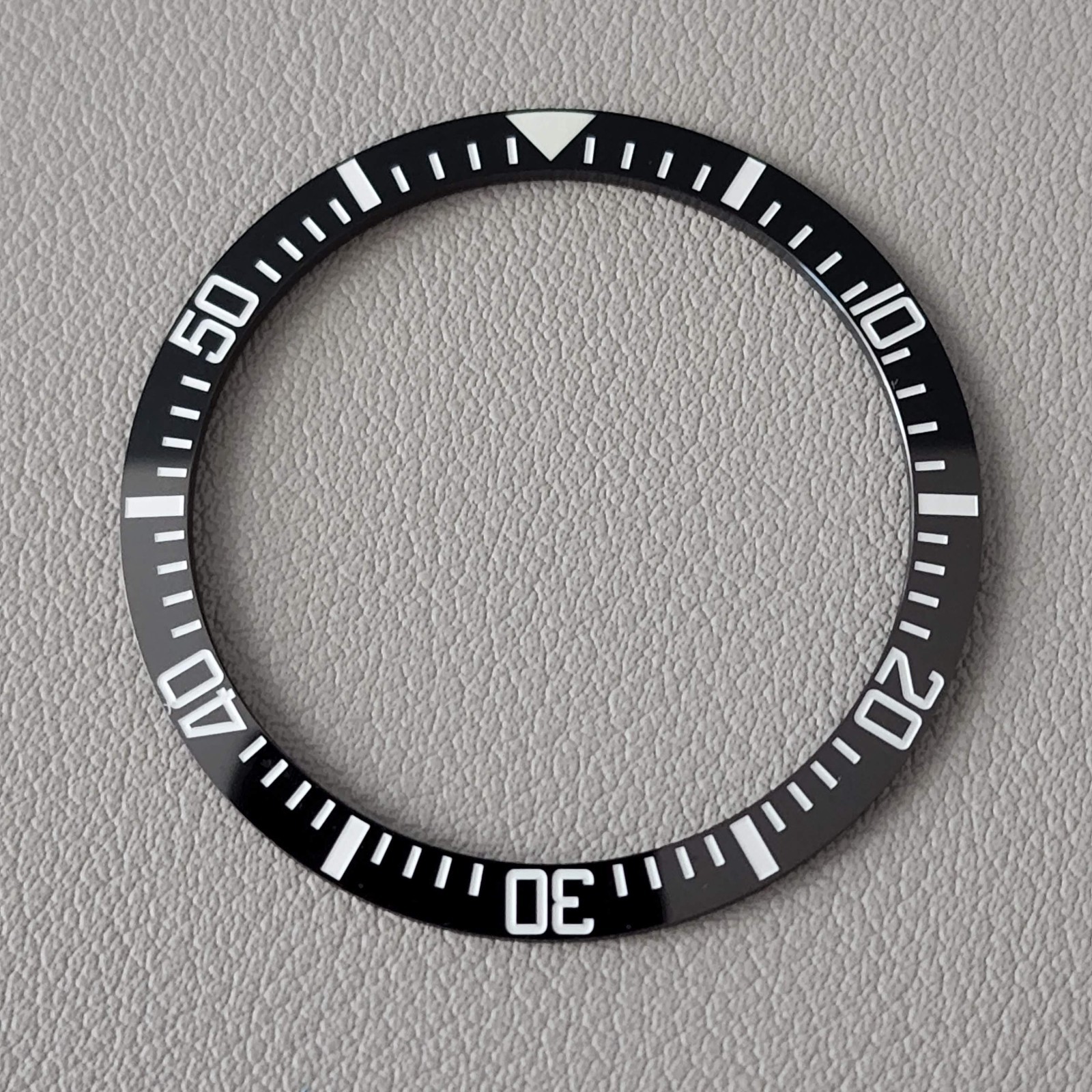 SEIKO Bezel Insert SKX007 / MIL SUB Black Ceramic Sloped C3