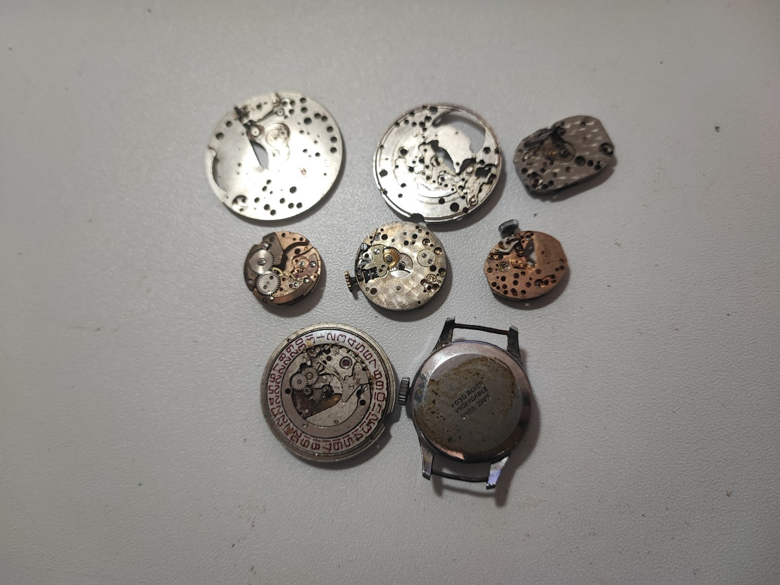 mix AS Watch Main Plate movement lot as 1791/93 AS 1726 AS 1677 AS 46 others