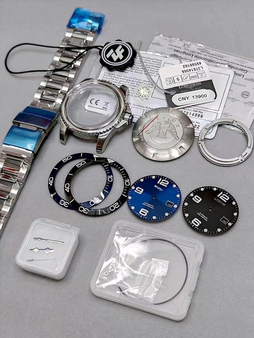 41mm Stainless Steel Watch Case With Band Kit 2824
