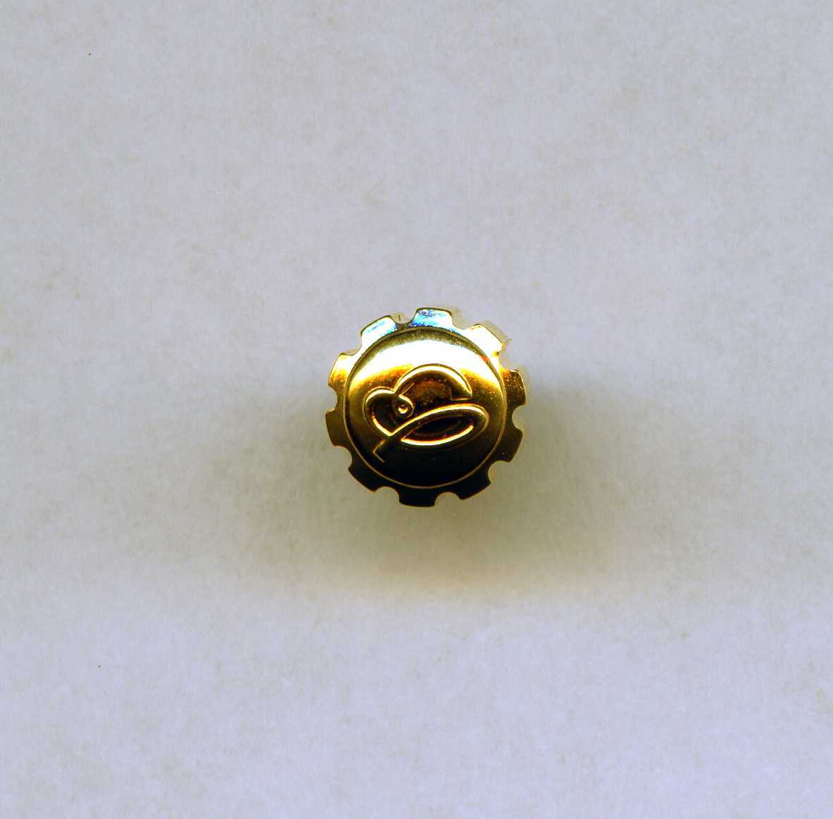 Breitling Factory Crown yellow 6 mm screw down tap 10 (0.90 mm)