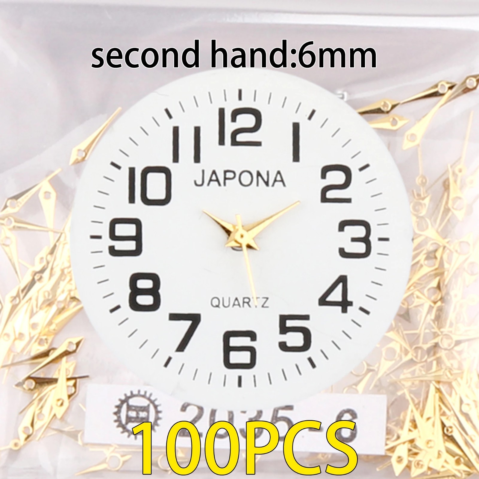 100pcs Watch Hands Assortment 2035 PC21 SL68 GL32 9T33 VJ32 VH31 Gold Parts Kit