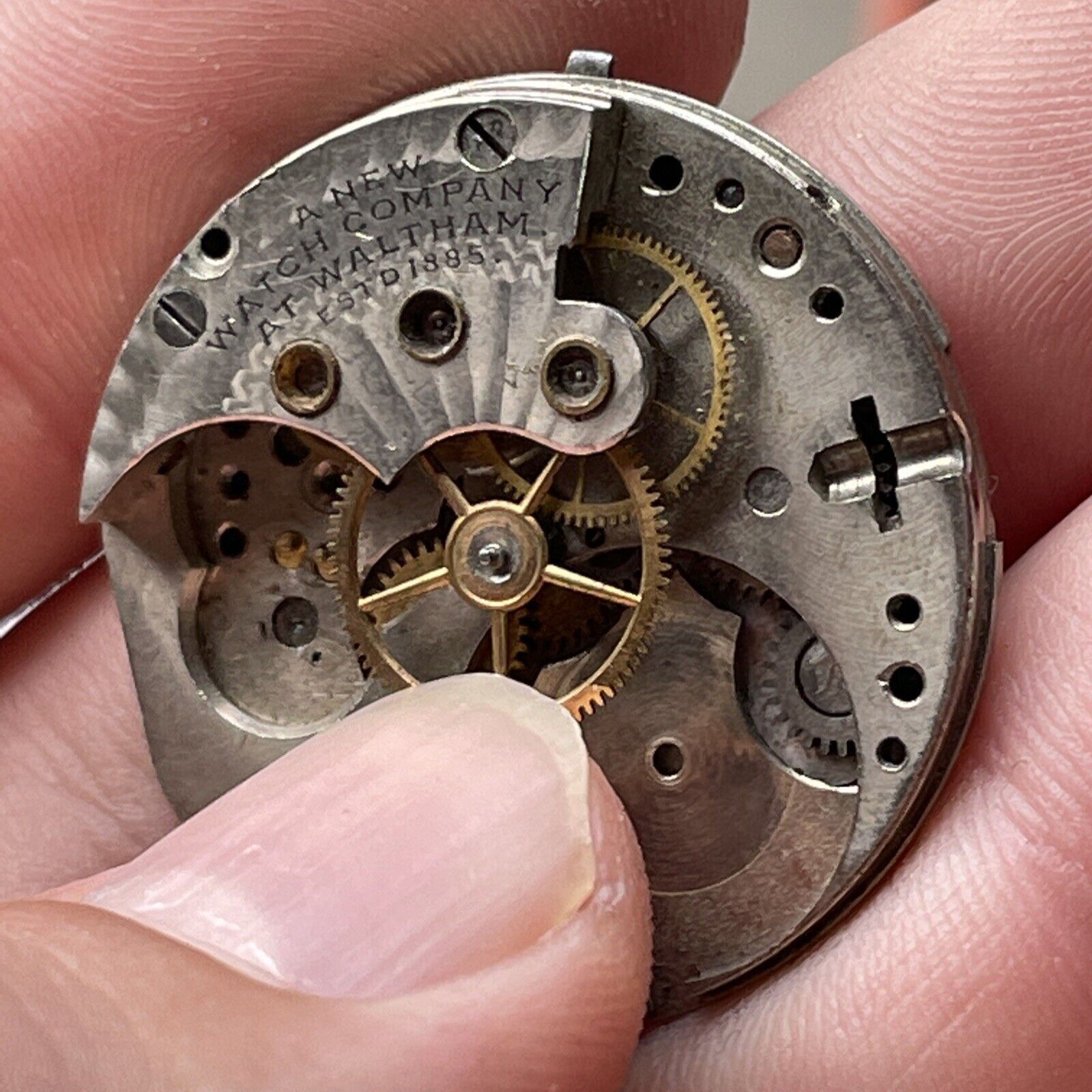 Vintage Waltham Watch Co. Face And Movement