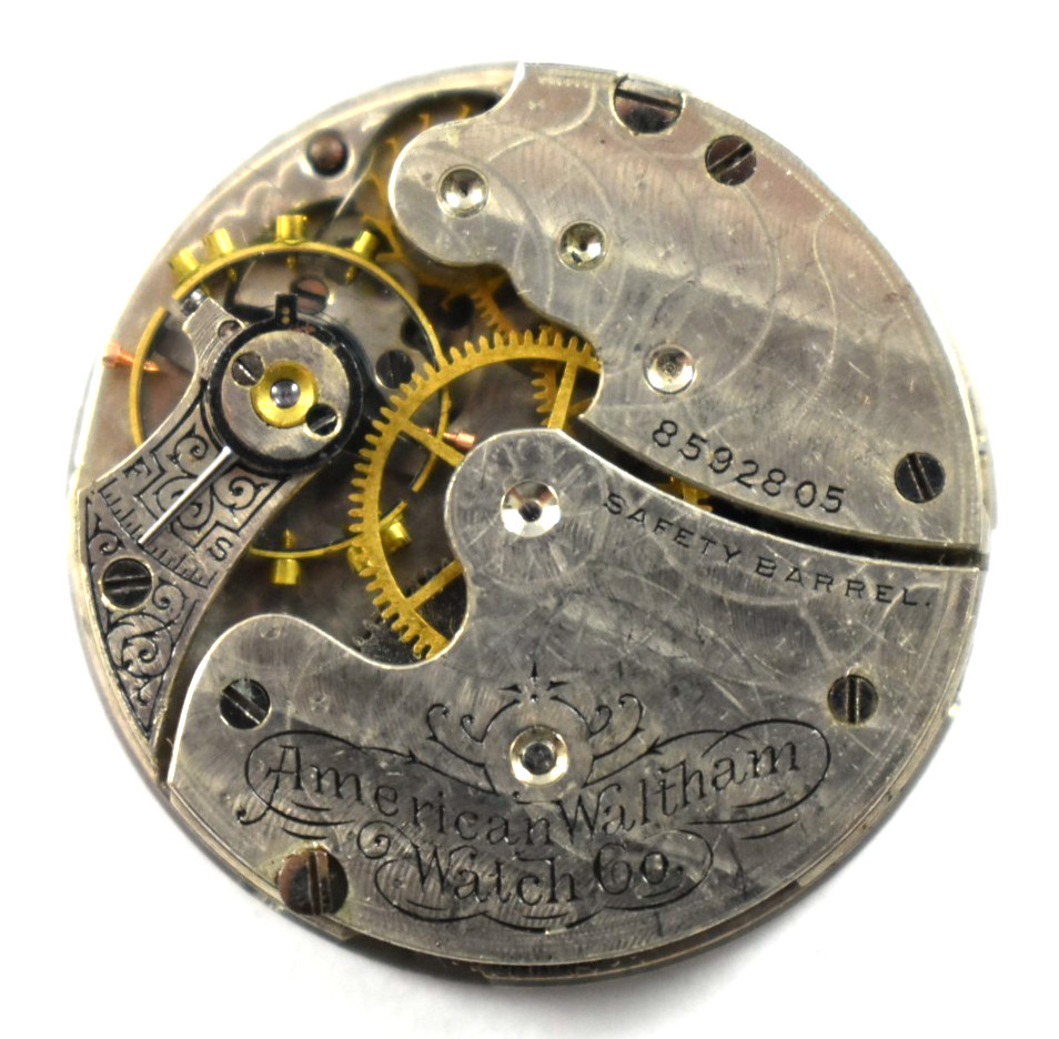 Vintage Waltham Seaside 0s 11J Hunting Pocket Watch Movement lot.qq