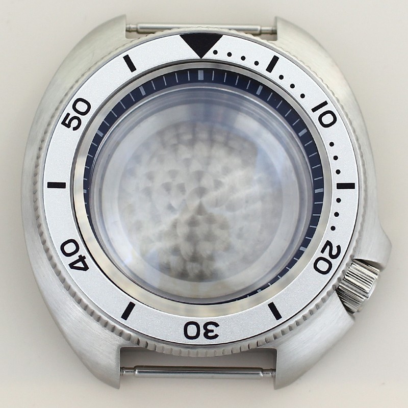 44mm Stainless Watch Case Modify Seiko 6105 Mod Sapphire For Seiko NH34 35 36 38