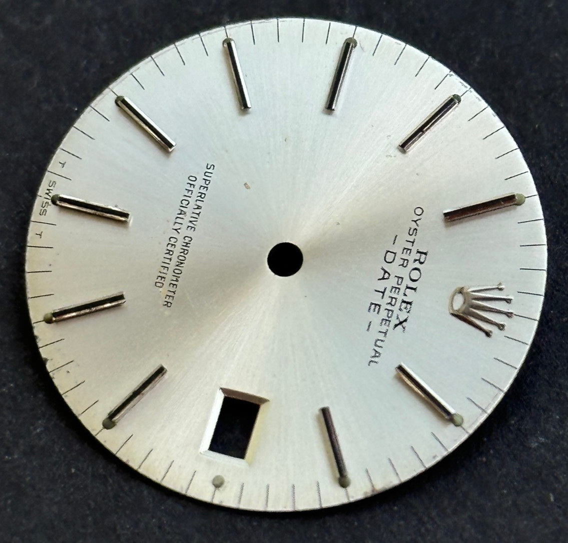Vintage Rolex Oyster Perpertual Date Watch Dial For 34mm Case 1500 1501 1503