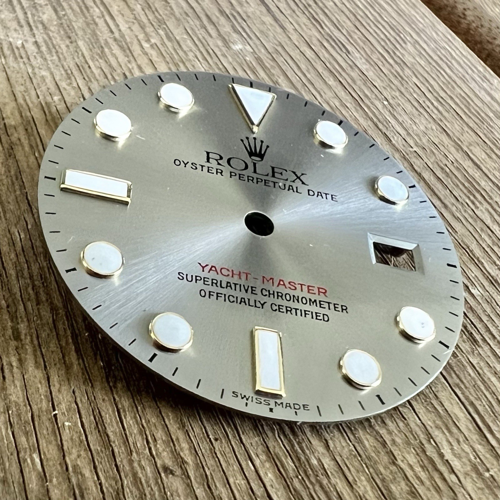 Rolex FACTORY Original Slate Gray Dial for 40mm Yacht Master Gold 16623 16628
