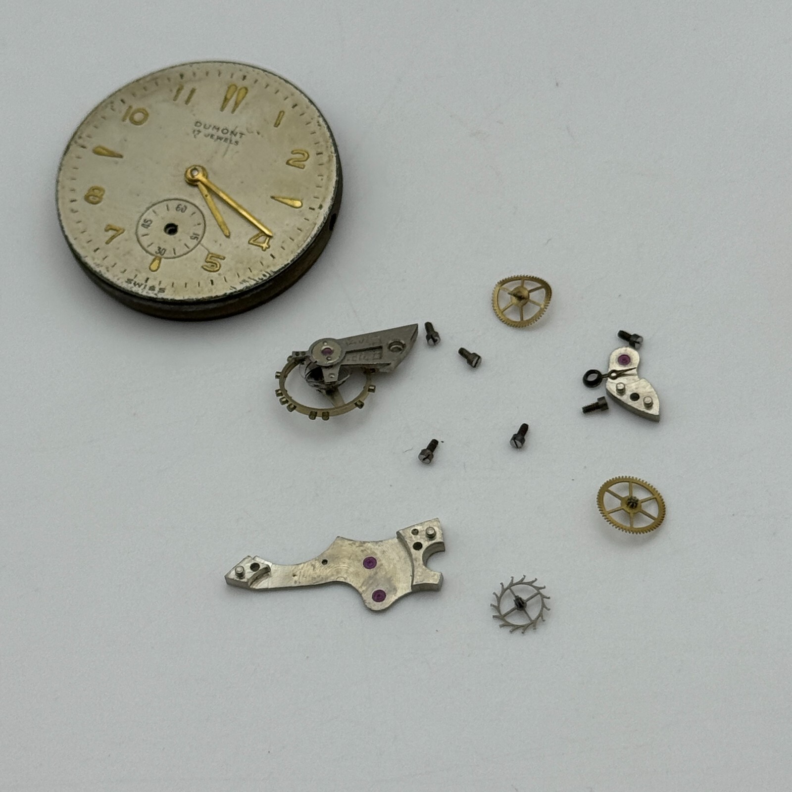 OM 125 Watch Movement Dumont Otto Meyer Men’s Manual Wind Swiss Parts 29.1mm