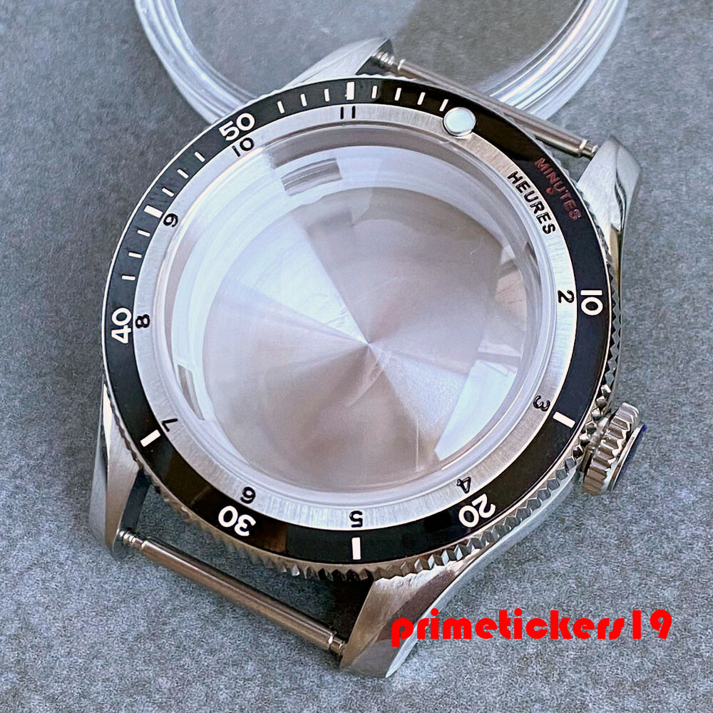 Double Domed Sapphire 40mm Dive Watch Case Bracelet Fit NH34 NH35 ETA2824 PT5000
