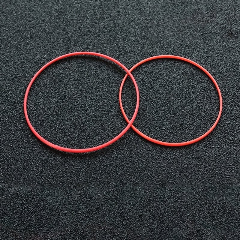 0.85-0.9mm Red Watch Gasket Watch Back Case Waterproof Seal Ring Replacement
