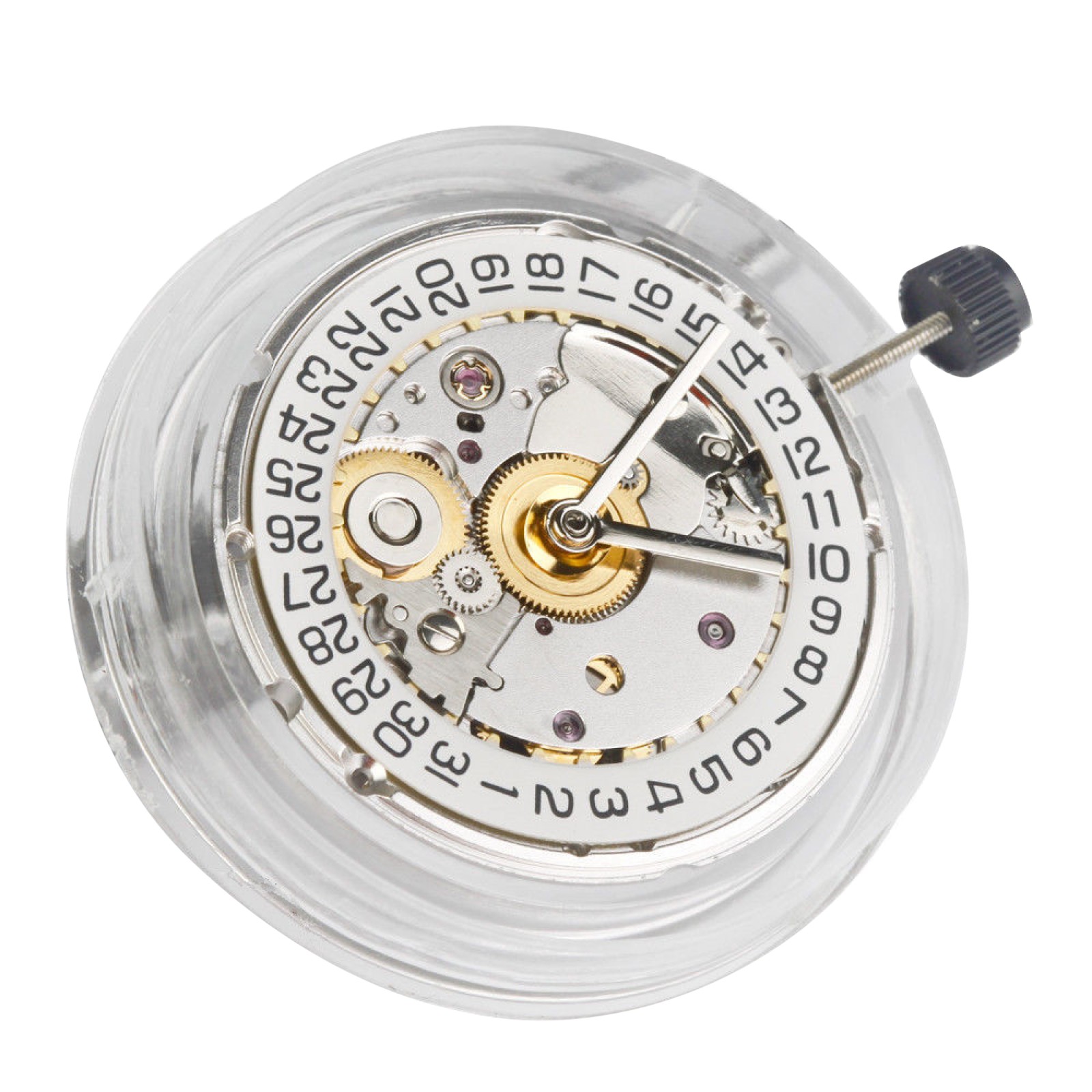 White Retro Clone 25 Jewels Automatic Watch Movement For ETA 2824 2824-2 G