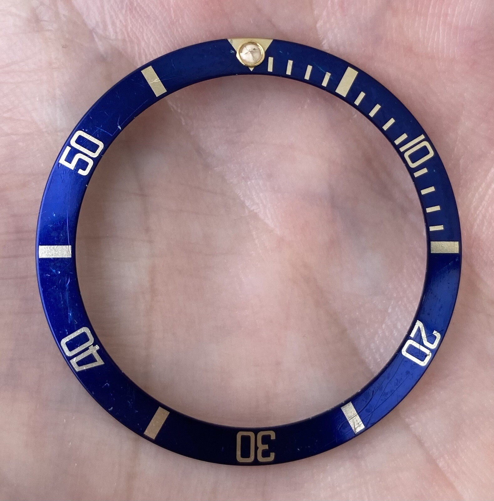 Authentic Rolex Submariner Date 16613 16803 16808 16818 Blue Watch Bezel Insert