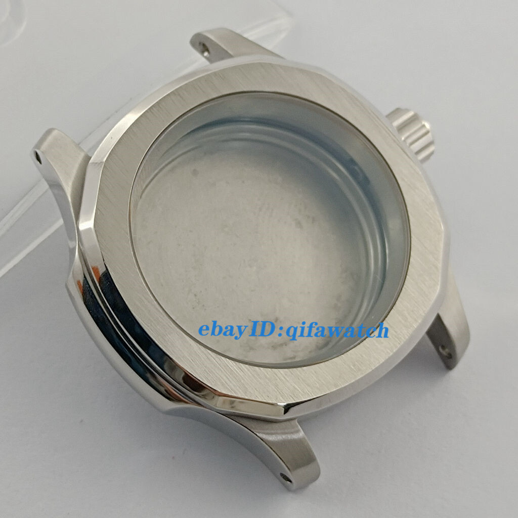 40mm silver black gold rose gold watch case sapphire glass 200m fit NH35 NH36