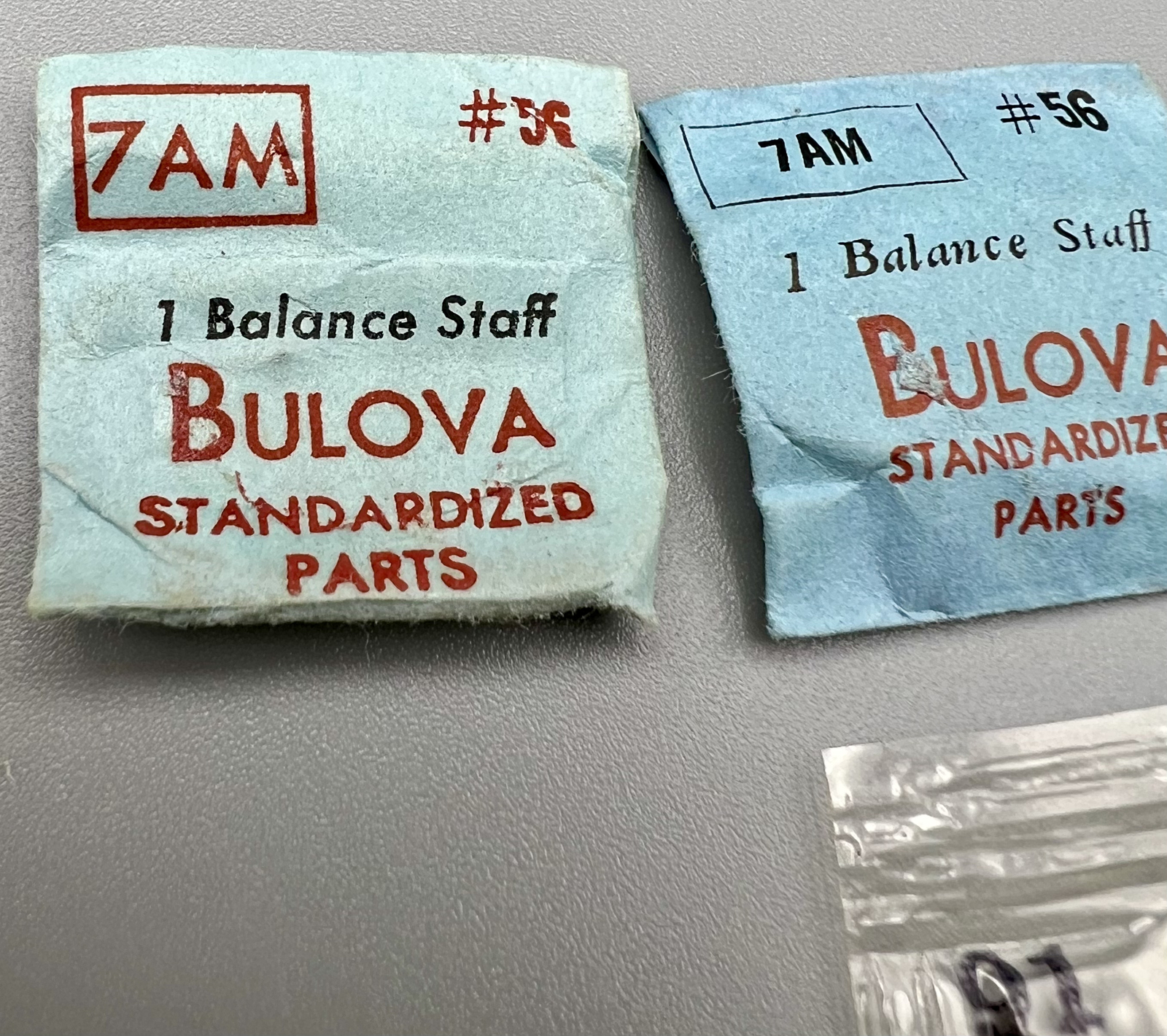 Lot 4 – BULOVA 7AM BALANCE STAFF #56 SWISS WATCH PARTS Factory Sealed NOS LOT H2