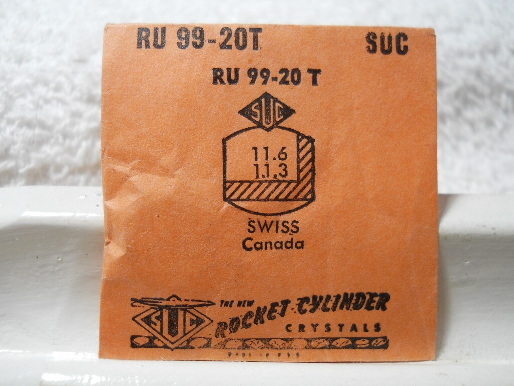 SUC RU99-20T Watch Crystal Fit Swiss Canada – 11.6 x 11.3 mm Replacement Repair