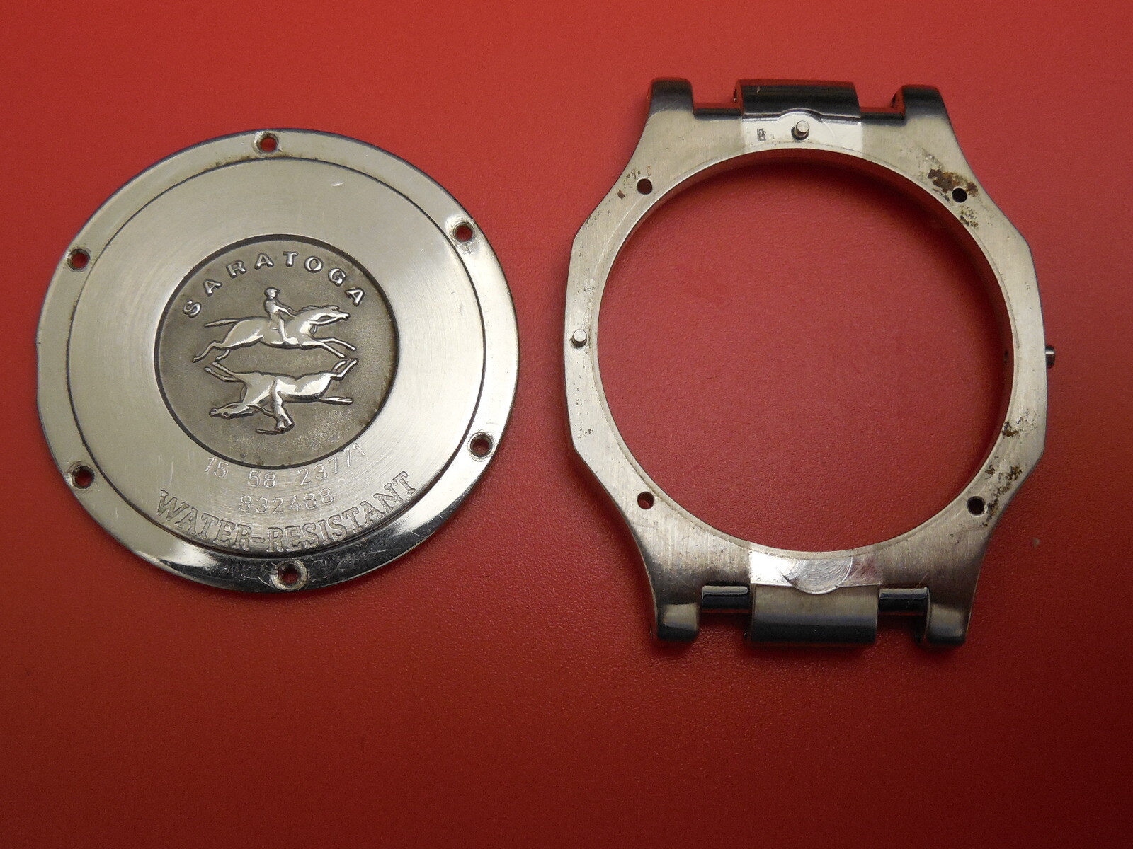 GENUINE CONCORD SARATOGA STEEL CASE AND CASE BACK