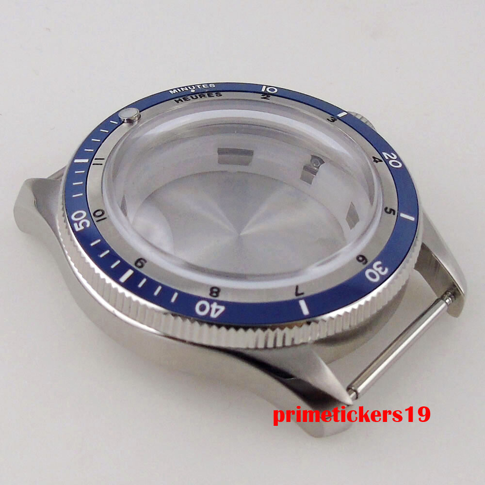 120 Clicks Double Domed Sapphire 20bar 40mm Watch Case Bracelet Fit NH35 PT5000