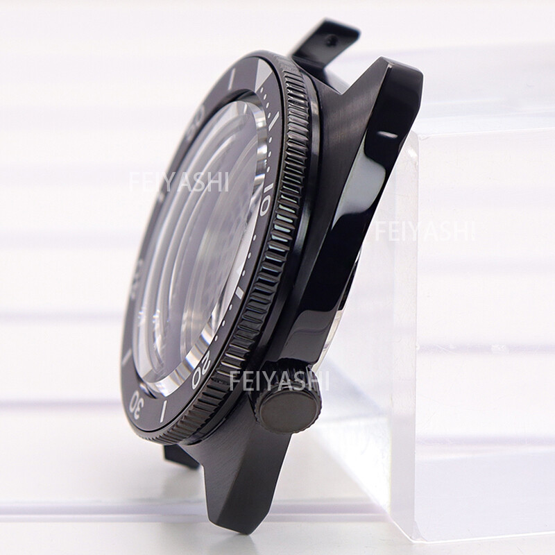 Black Seiko nh35 watch case parts Modified Seiko Turtle 009 Mod For Seiko nh36