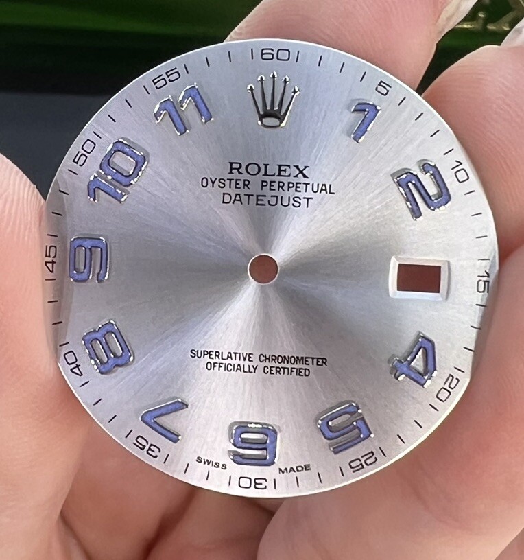 Original Rolex DateJust Dial Men’s 41mm Silver Arabic Steel 116300/116334